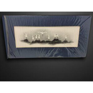 Vintage Virginia Miller Original Signed Lithograph Sea Gulls